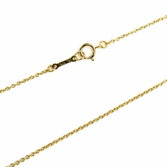 Tiffany & Co. Victoria Blue Sapphire Necklace 16" 18K Yellow Gold Auth - Picture 5 of 6